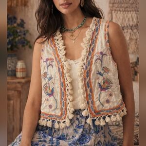 NWT NEKANE | $118 Tasseled Boho Vest